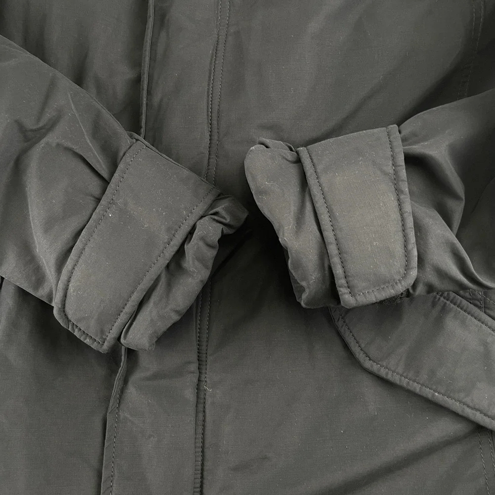 AllSaints Jacket Men S Navy Princeton Parka Hooded Sherpa Lined Coat Warm Comfy‎